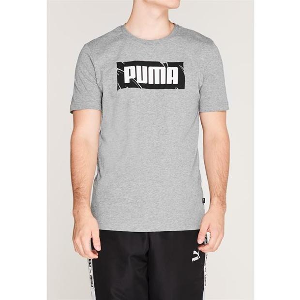Herren T-Shirt PUMA – Grau mit Logo-Print