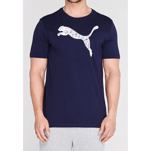 Herren T-Shirt PUMA – Dunkelblau mit Logo-Print Hauptbild