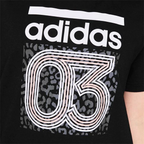 Damen T-Shirt adidas – Schwarz mit „03“ Graphic-Print