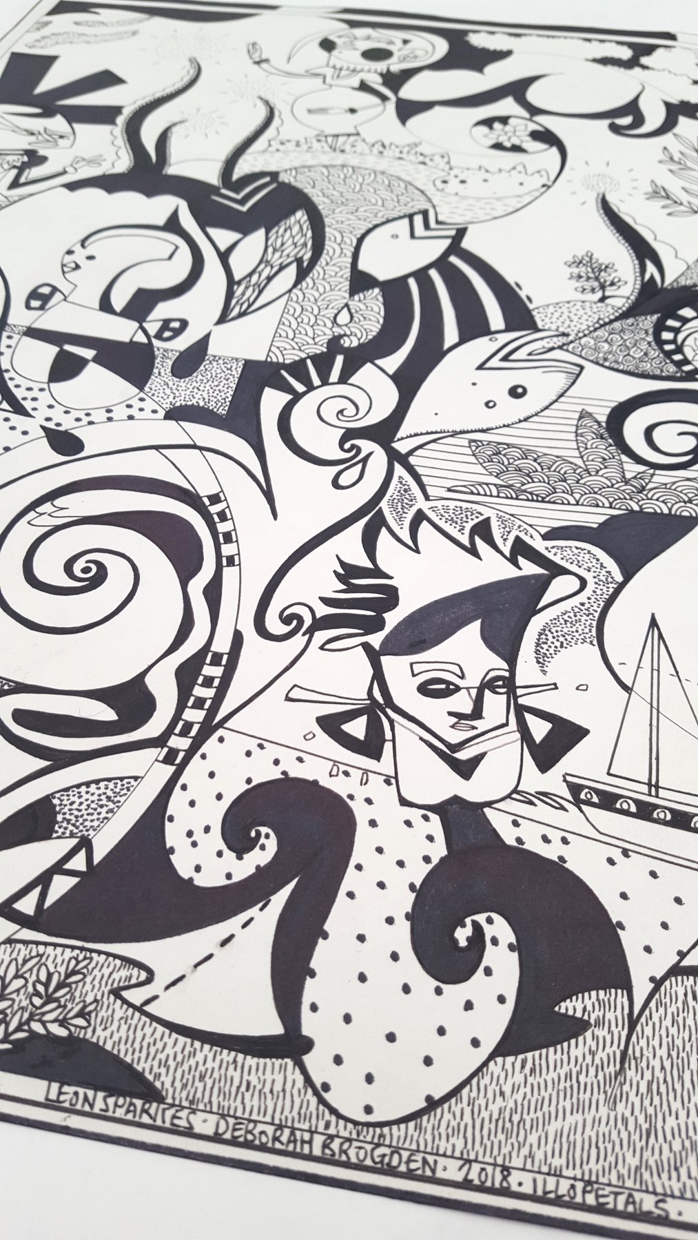 Original Illustration – Leon Sparkes & Deborah Brogden „Oxygen“ – 41,5×28,5 cm