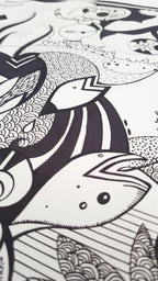 Original Illustration – Leon Sparkes & Deborah Brogden „Oxygen“ – 41,5×28,5 cm