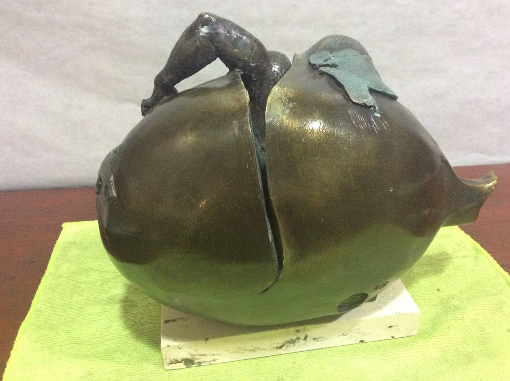 Bronzskulptur – Andrés Gómez „Origenes“ – 30×22×12 cm