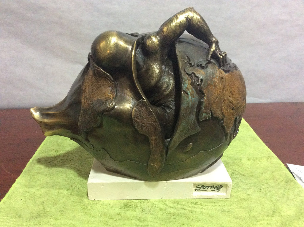 Bronzskulptur – Andrés Gómez „Origenes“ – 30×22×12 cm