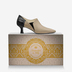 Pandorf Milano™ – Fashion Low Heel – Limited Series Crocodile Leather Cut-Out