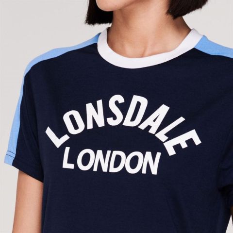 Damen T-Shirt LONSDALE LONDON – Navy/Blau