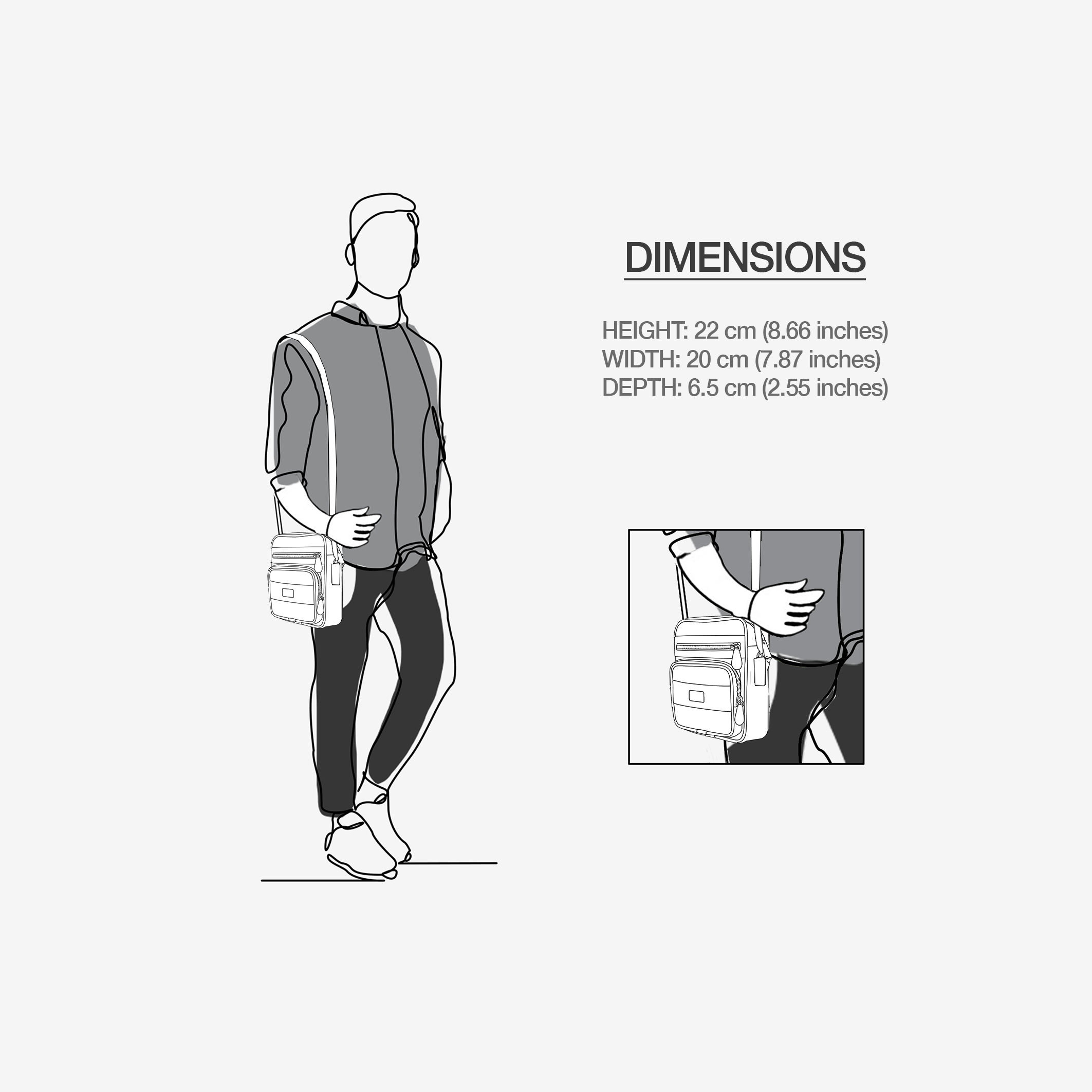 Pandorf Milano™ – Oro Nero Designer Shoulderbag