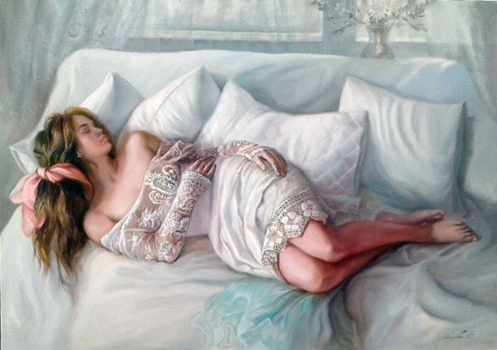 Original Ölgemälde – Yaseneva Sveta „Willow Love Symbol“ 120×85cm Hauptbild